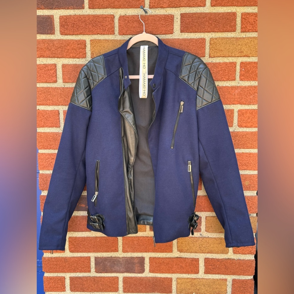 Italian wool and leather jacket